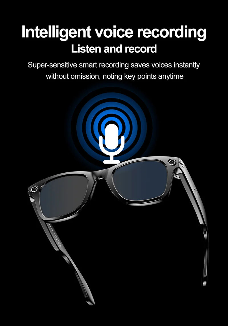 Gafas inteligentes Xiaomi para grabar vídeos, reconocimiento de fotos Ai, traducción de respuesta, batería grande, gafas Bluetooth impermeables Ip65