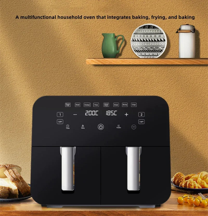 Electrodomésticos De Cocina inteligentes Freidoras De Aire Ninja personalizadas con doble cesta Airfryers 6L 8L Freidora De Aire freidora De Aire doble con cesta doble