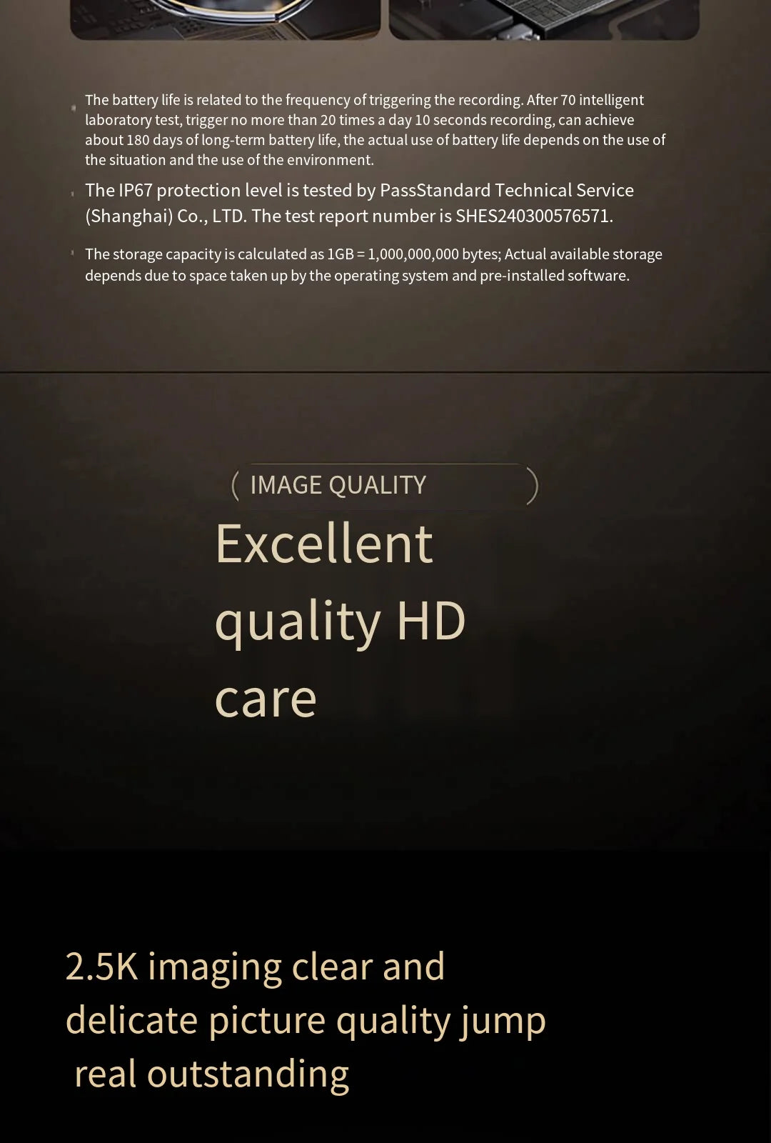 Xiaomi Mijia APP IP67 impermeable 10000mah batería cámara IP inteligente para exteriores 2,5k HD cámara de visión nocturna infrarroja de seguridad inalámbrica