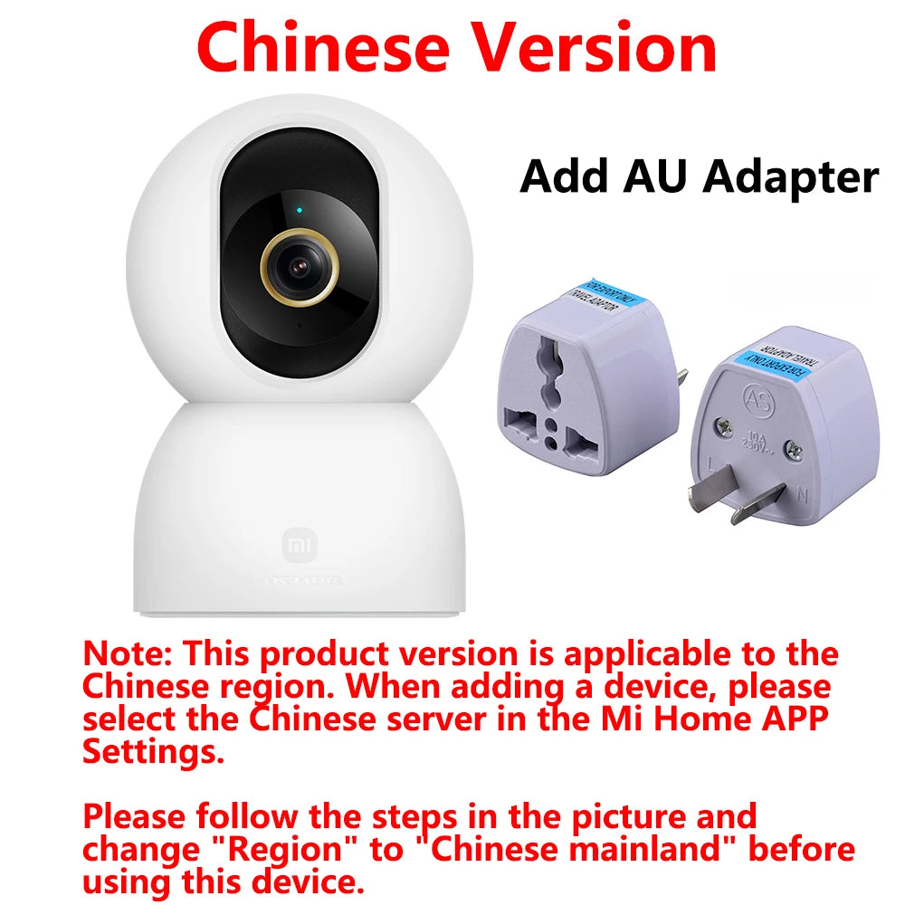 Nueva cámara inteligente xiaomiI 4 Wi-Fi de doble banda 68MP 4K HDR seguimiento AI, visión nocturna Audio bidireccional , Monitor de bebé de seguridad para el hogar CCTV CN