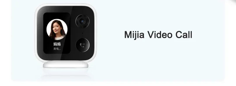 XIAOMI Cámara inteligente Edición de videollamada, pantalla grande de 3,5 pulgadas, 4MP 2,5 K, monitor de bebé de seguridad para el hogar, versión china con adaptador