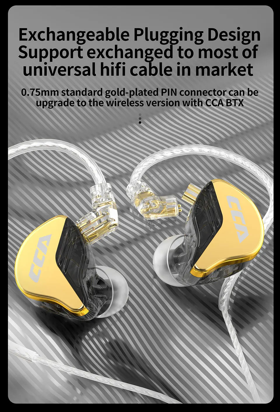 CCA-CRA+ auriculares intrauditivos con cable, cascos HiFi con Monitor, cancelación de ruido, deportivos, KZ ZEX Pro NRA