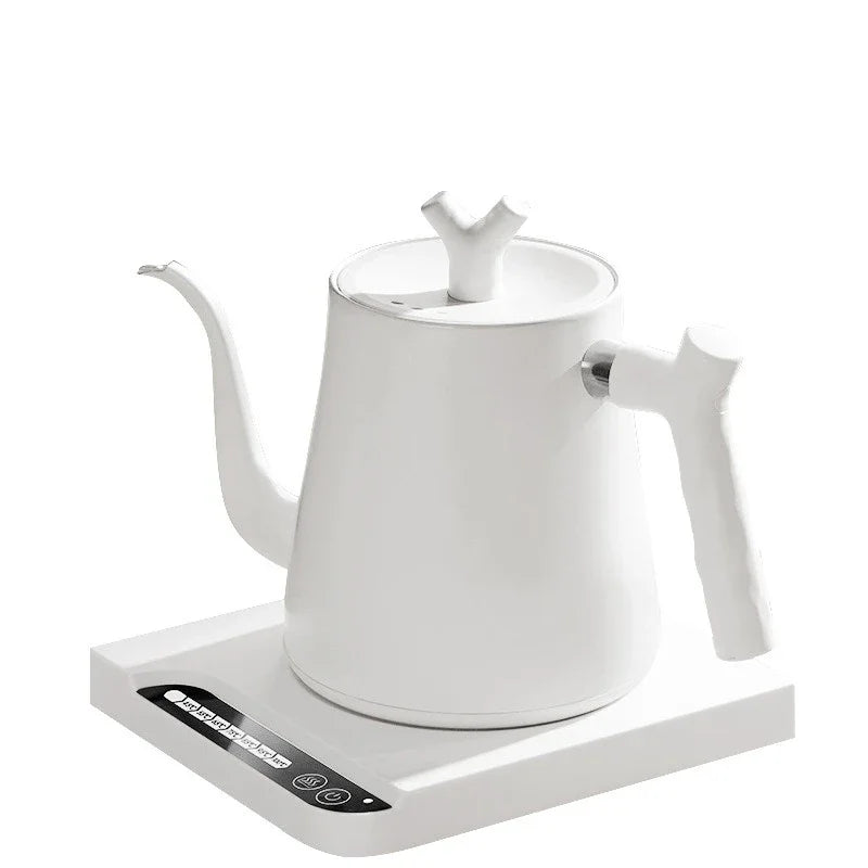 Hervidor eléctrico inteligente de temperatura constante de 1000W, cafetera hecha a mano, olla con cuello de cisne utilizada para preparar leche en polvo