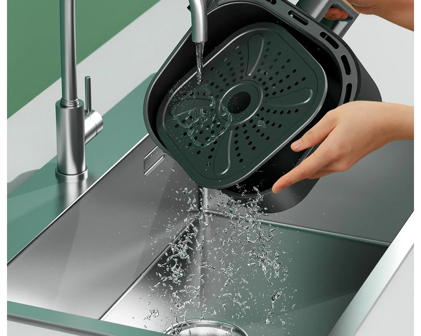 Modelo de freidora de aire AXA de 220 V: horno freidora de aire todo en uno con fritura automática inteligente, multifuncional y sin aceite C