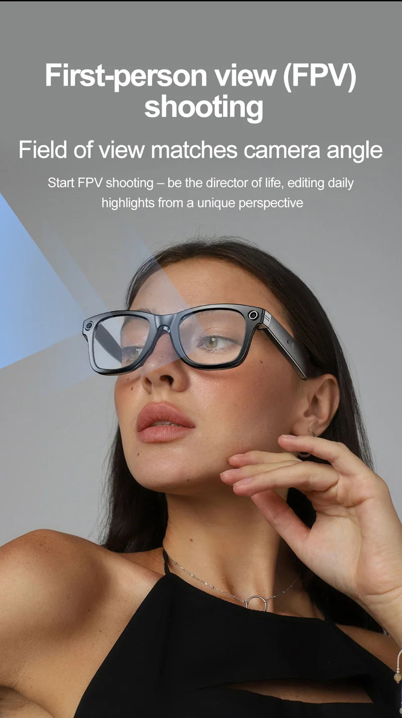 Gafas inteligentes Xiaomi para grabar vídeos, reconocimiento de fotos Ai, traducción de respuesta, batería grande, gafas Bluetooth impermeables Ip65