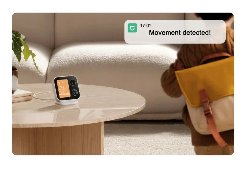 XIAOMI Cámara inteligente Edición de videollamada, pantalla grande de 3,5 pulgadas, 4MP 2,5 K, monitor de bebé de seguridad para el hogar, versión china con adaptador