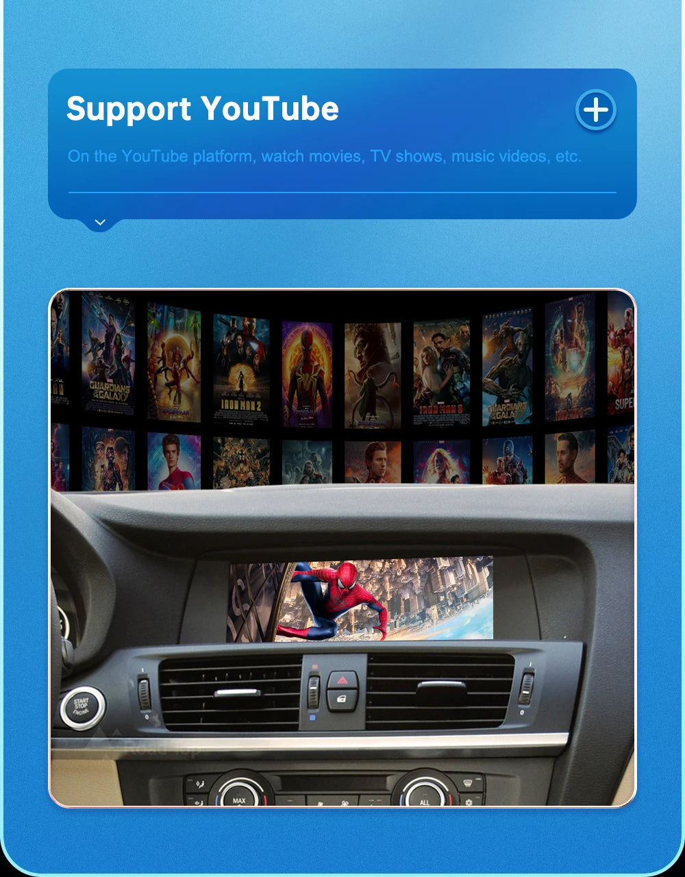 Android inalámbrico para coche BMW X3 X4 Series F25 F26 F01 CIC NBT EVO 2011-2020 interfaz Carplay enlace de espejo Air Play