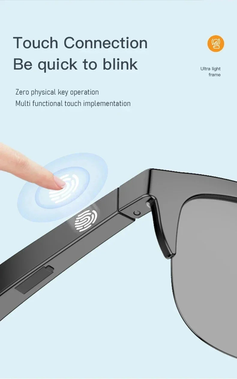 Xiaomi MIJIA gafas de sol inteligentes gafas Bluetooth llamada deportes al aire libre auriculares HIFI luz azul impermeable Anti-UV para hombres y mujeres