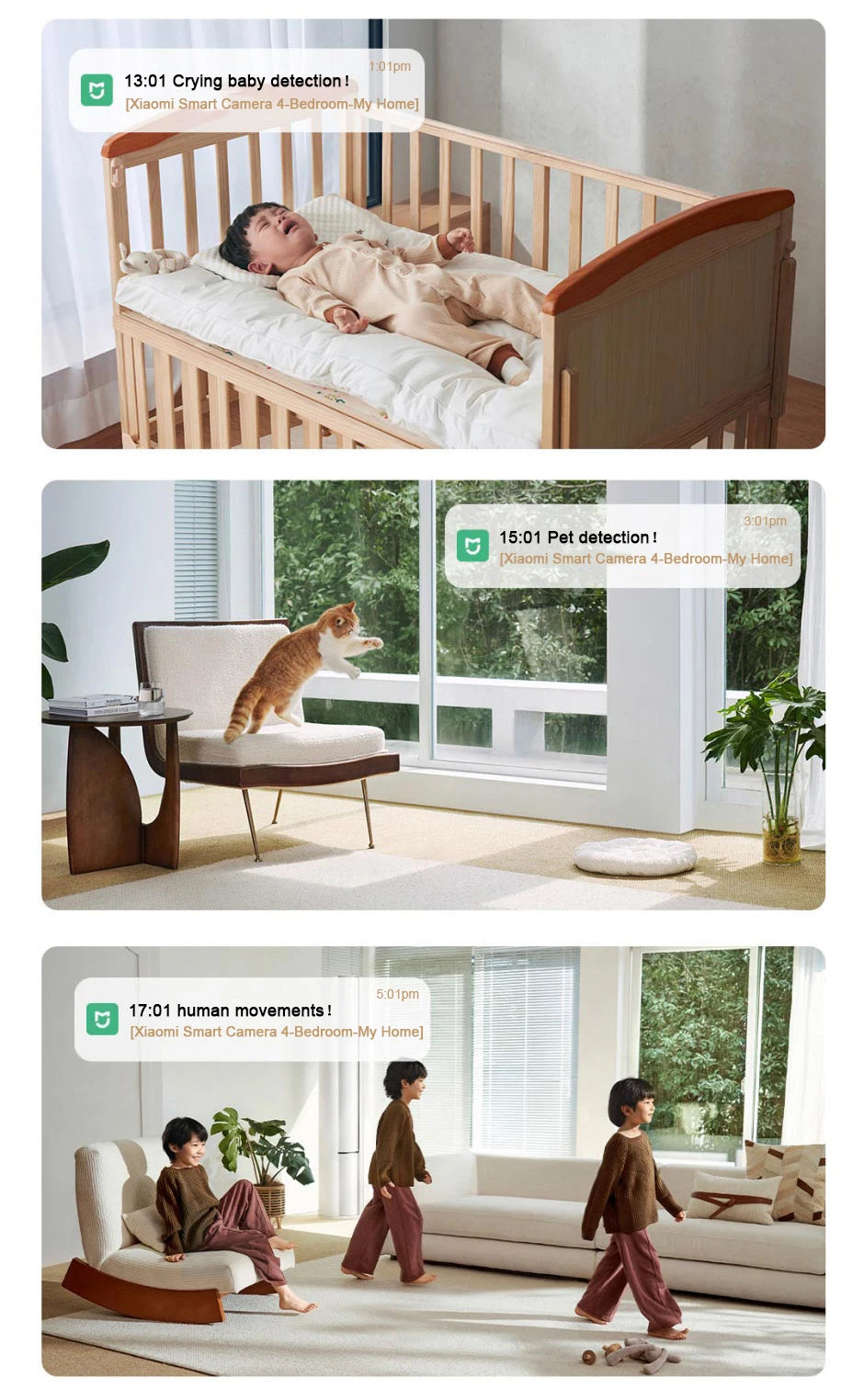 Nueva cámara inteligente xiaomiI 4 Wi-Fi de doble banda 68MP 4K HDR seguimiento AI, visión nocturna Audio bidireccional , Monitor de bebé de seguridad para el hogar CCTV CN