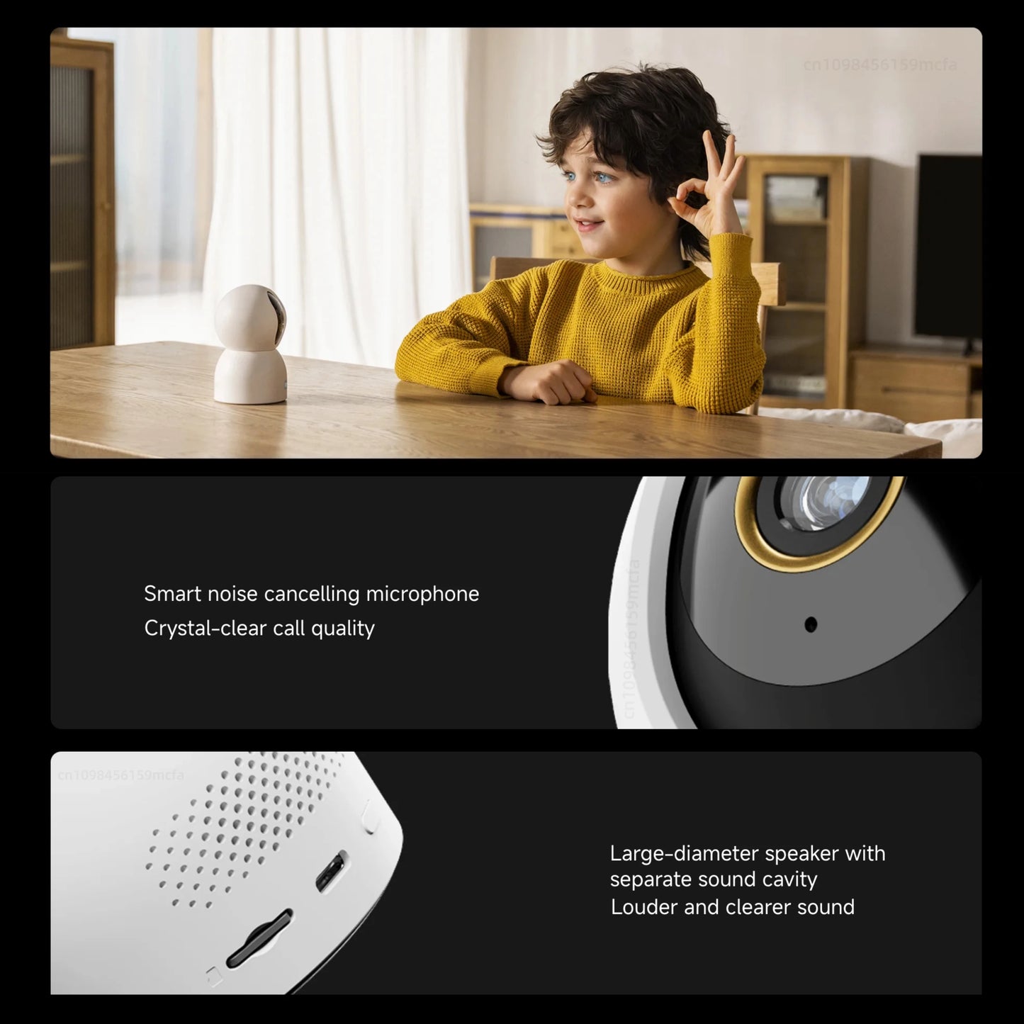 Nueva cámara inteligente Xiaomi C700 8MP 4K Ultra HD de poca luz a todo color detección de llanto de bebé cámara de vigilancia de llamada de voz bidireccional MI