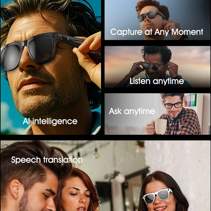 Xiaomi 4K HD AI gafas inteligentes Chat GPT 100MP cámara Bluetooth llamada 260Mah batería asistente de voz Control gafas inteligentes 2025
