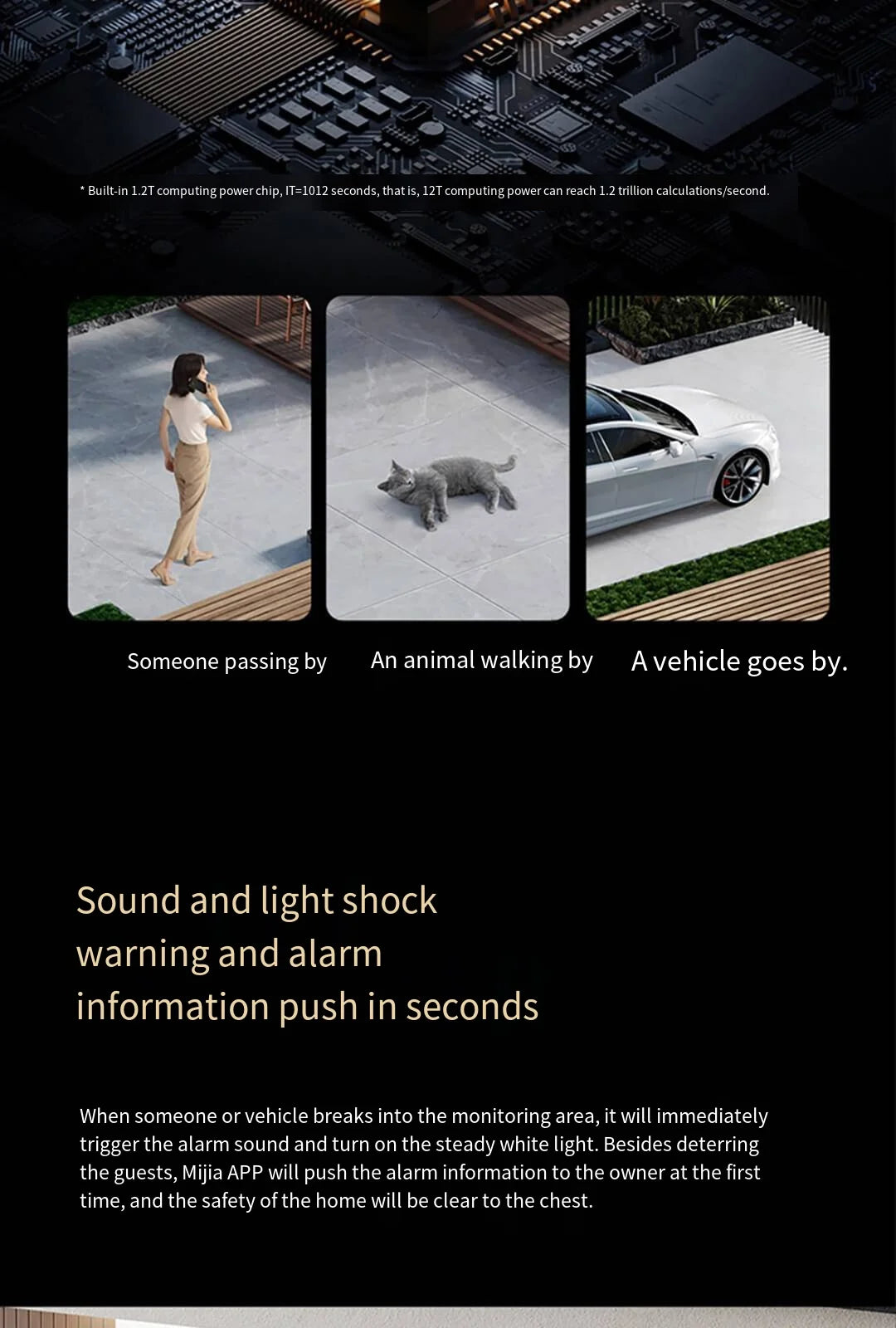 Xiaomi Mijia APP IP67 impermeable 10000mah batería cámara IP inteligente para exteriores 2,5k HD cámara de visión nocturna infrarroja de seguridad inalámbrica