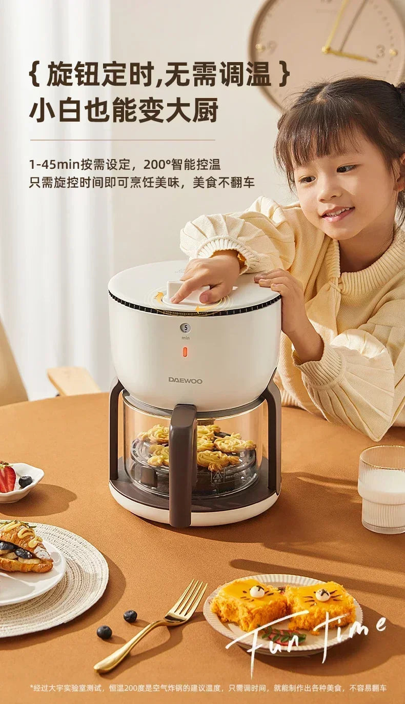 220 V Mejora tu experiencia de cocina con la freidora de aire: AM inteligente, multifuncional y conveniente