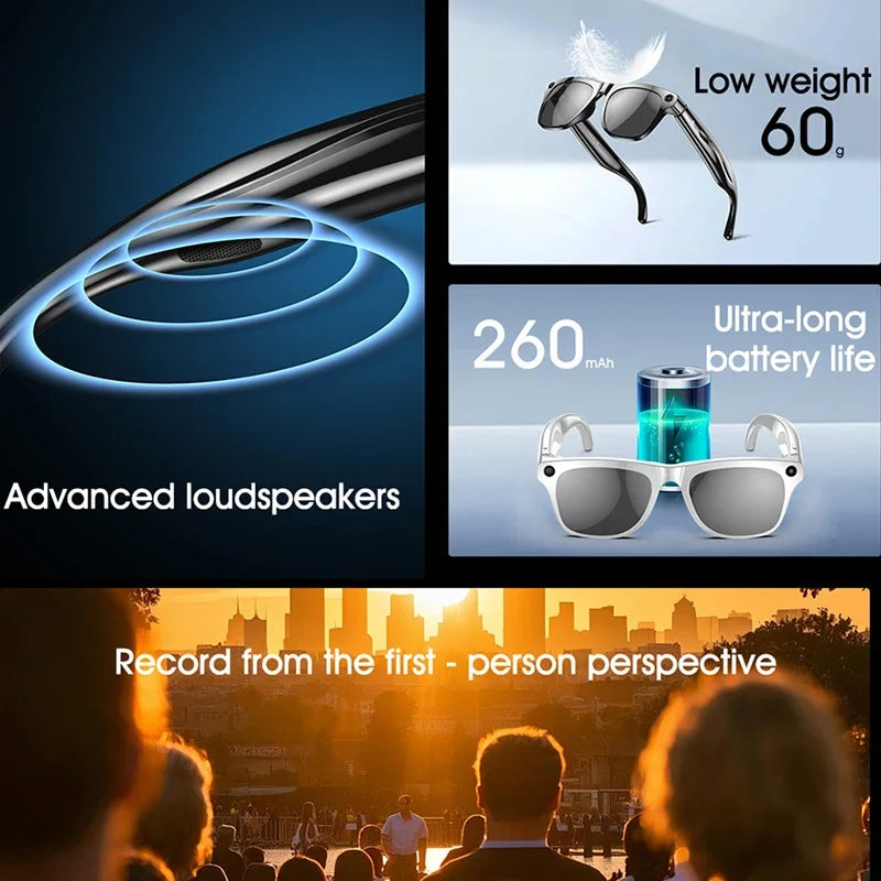 Xiaomi 4K HD AI gafas inteligentes Chat GPT 100MP cámara Bluetooth llamada 260Mah batería asistente de voz Control gafas inteligentes 2025