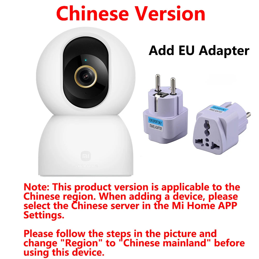 Nueva cámara inteligente xiaomiI 4 Wi-Fi de doble banda 68MP 4K HDR seguimiento AI, visión nocturna Audio bidireccional , Monitor de bebé de seguridad para el hogar CCTV CN