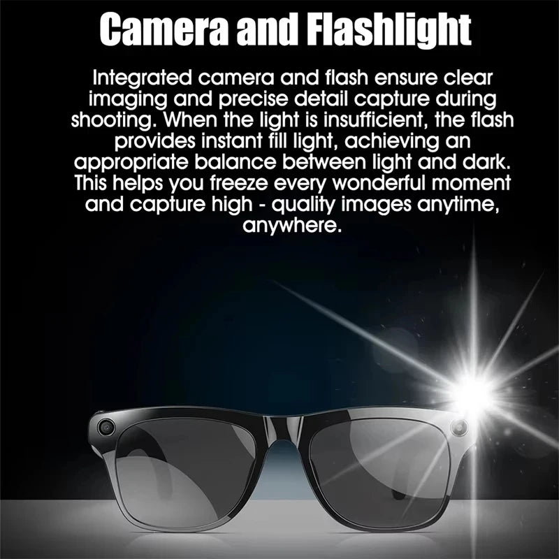 Xiaomi 4K HD AI gafas inteligentes con cámara Bluetooth llamada asistente de voz traducción Control táctil reproductor de música gafas impermeables
