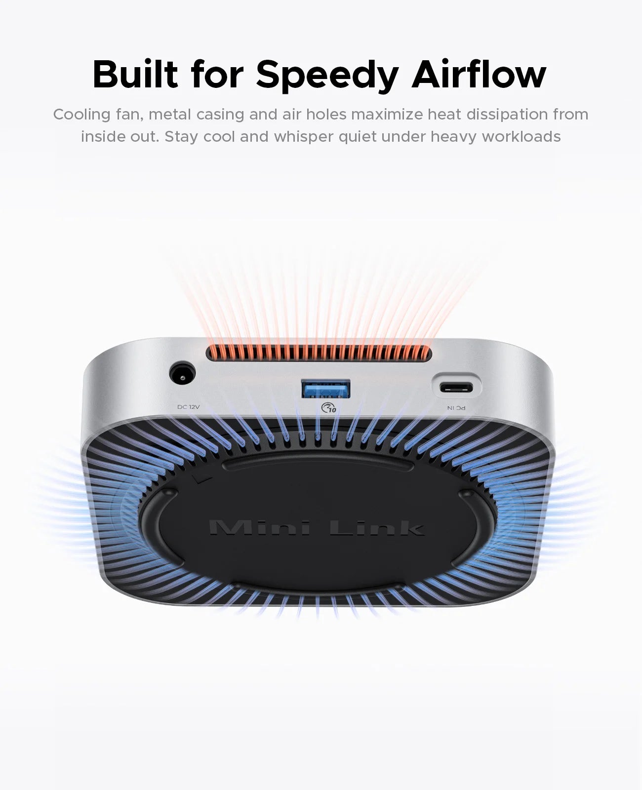 ORICO MiniLink USB C carcasa de disco duro acoplamiento convertidor de interfaz múltiple SD/TF 4,0 transferencia USB4 diseñada para MacMini M4 Dock