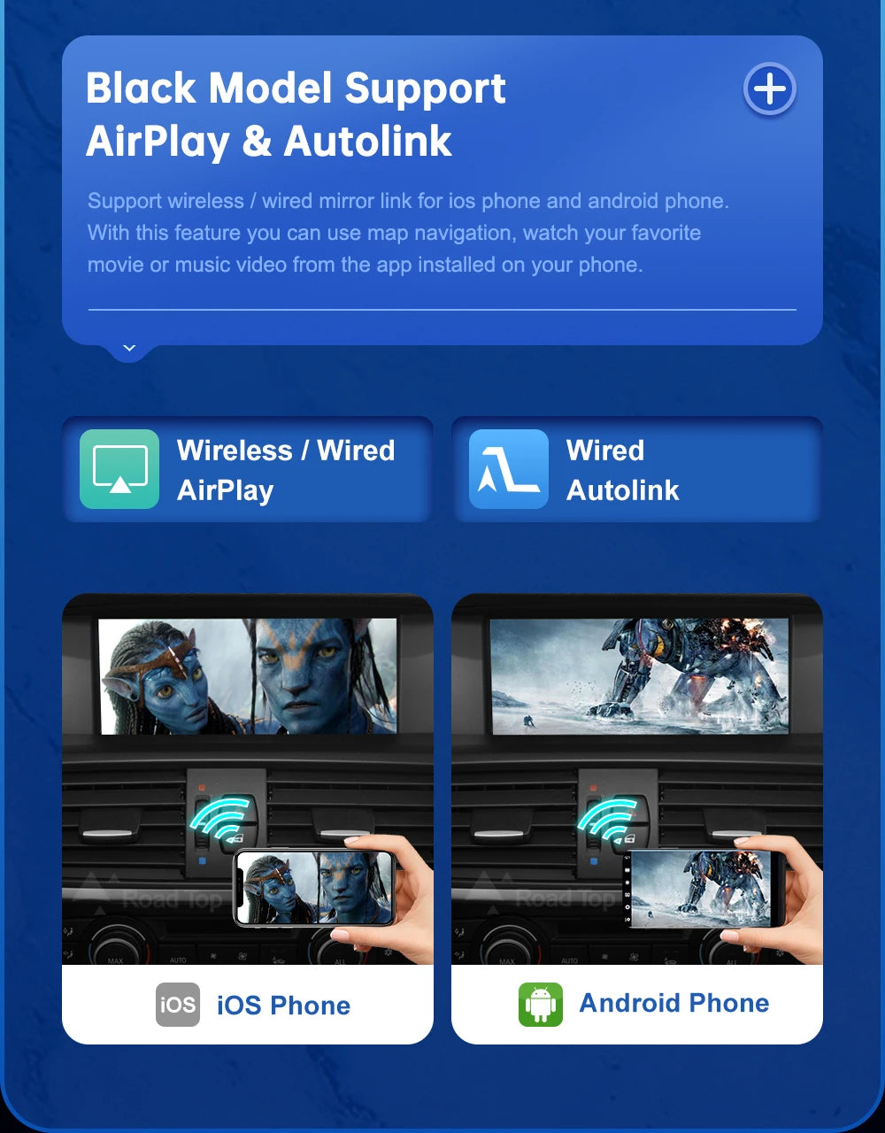 Android inalámbrico para coche BMW X3 X4 Series F25 F26 F01 CIC NBT EVO 2011-2020 interfaz Carplay enlace de espejo Air Play