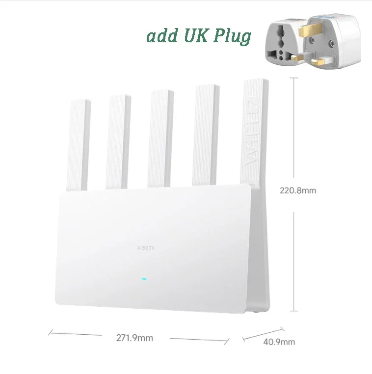 XIAOMI Router BE5000 WiFi 7 5011Mbps 2,4G/2,5GHz puerto de red 512MB de memoria acceso de banda ancha Dual protección de seguridad de red CN
