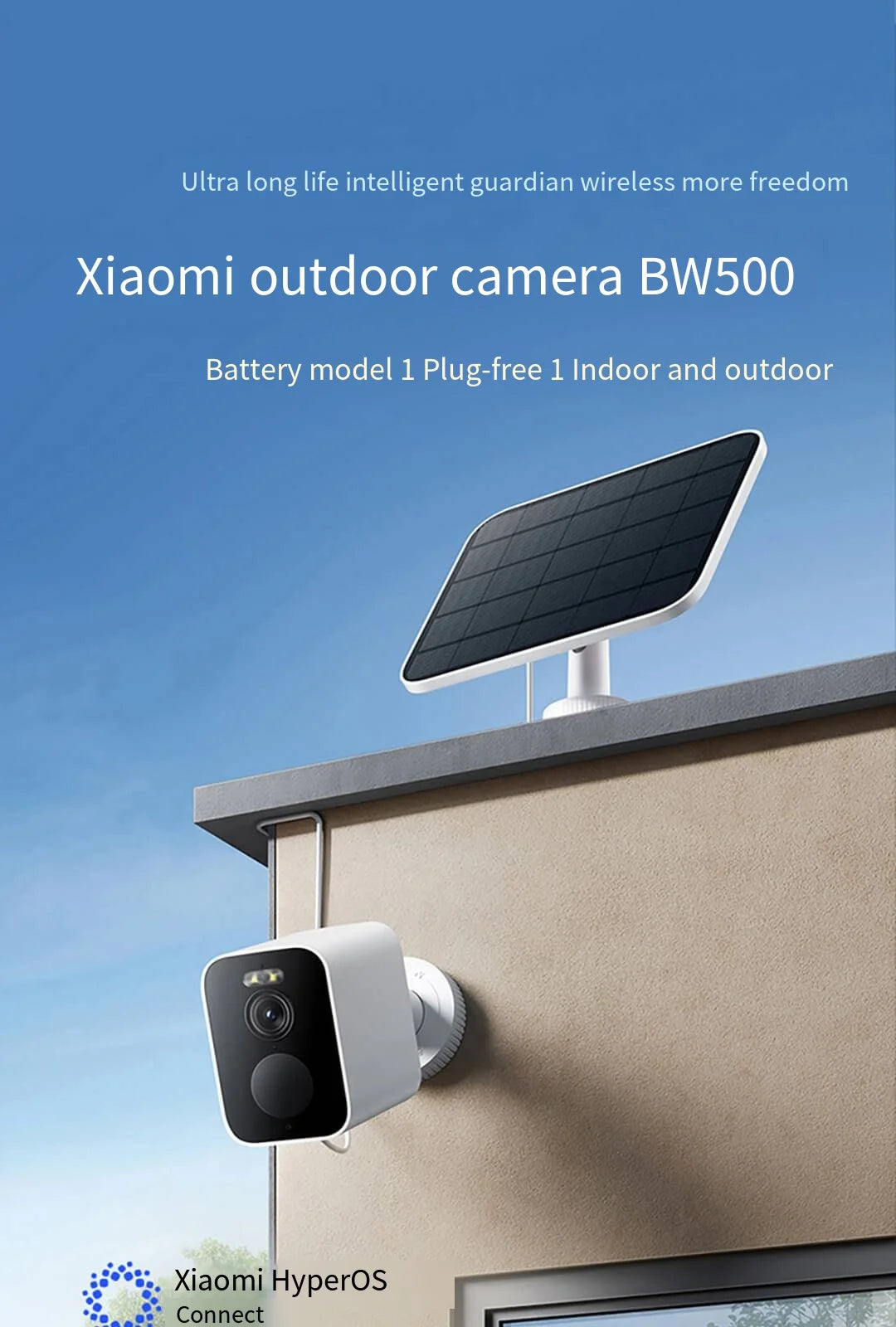 Xiaomi Mijia APP IP67 impermeable 10000mah batería cámara IP inteligente para exteriores 2,5k HD cámara de visión nocturna infrarroja de seguridad inalámbrica