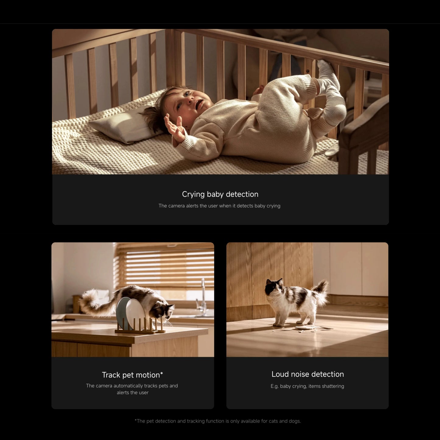 Nueva cámara inteligente Xiaomi C700 8MP 4K Ultra HD de poca luz a todo color detección de llanto de bebé cámara de vigilancia de llamada de voz bidireccional MI