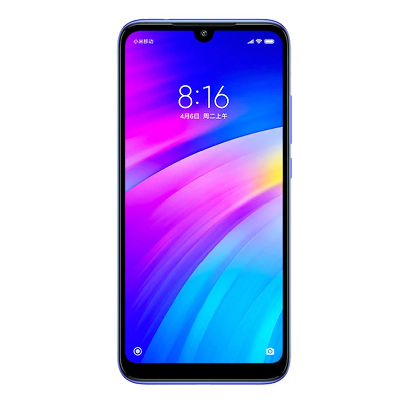 Teléfono móvil Xiaomi Redmi 7 con funda para teléfono, teléfono móvil Dual SIM Solt, teléfono móvil Android, cámara Dual, teléfono usado