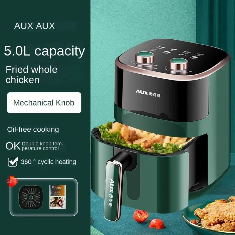Modelo de freidora de aire AXA de 220 V: horno freidora de aire todo en uno con fritura automática inteligente, multifuncional y sin aceite C