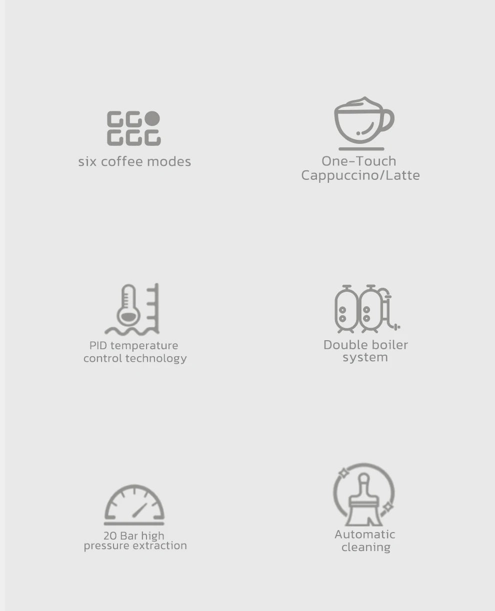 HiBREW-máquina de café expreso semiautomática 3 en 1, capuchino, Latte, espuma de leche automática, café molido, acero inoxidable H13A