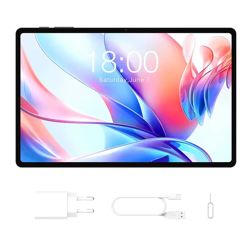 Teclast P30T Tableta, 10,1 pulgadas 1280x800, Android 14, Wi-Fi 6, Unisoc T606 Octa Núcleo, (4GB+6GB)10GB de RAM, 128GB de ROM(Soporte TF 1TB), 5MP+2MP, 6000mAh, Type C, Mali G57