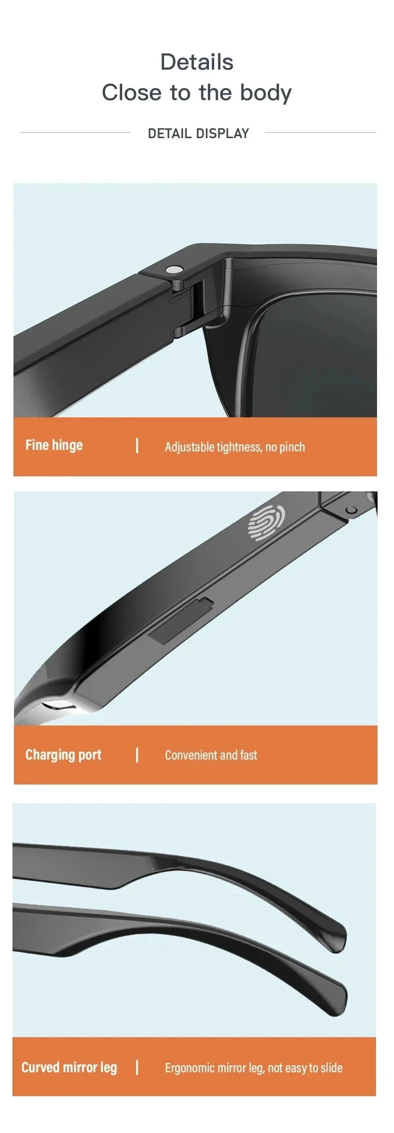 Xiaomi MIJIA gafas de sol inteligentes gafas Bluetooth llamada deportes al aire libre auriculares HIFI luz azul impermeable Anti-UV para hombres y mujeres