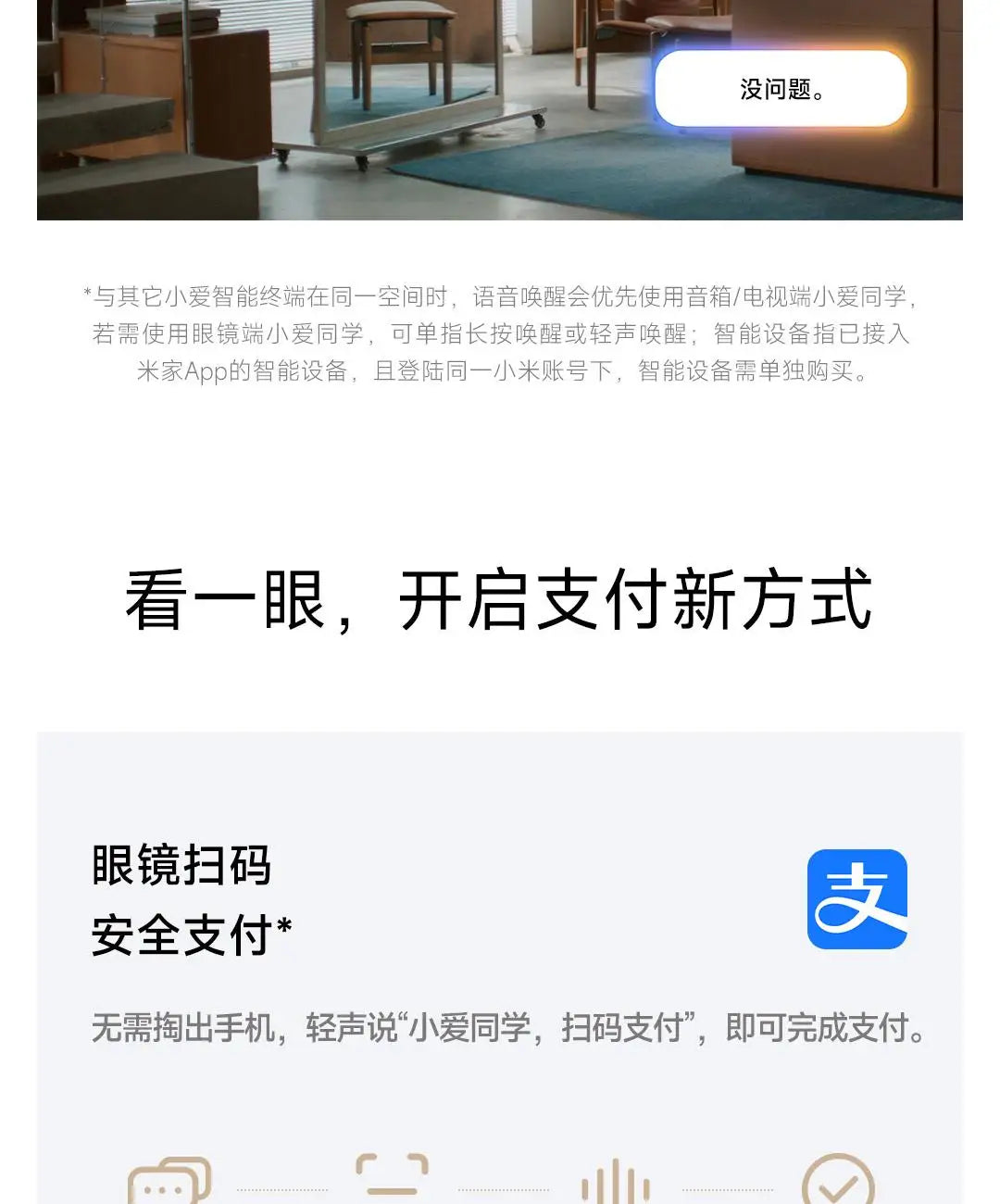 Gafas inteligentes originales Xiaomi AI, gafas fotocromáticas con cámara de acción, conectividad Bluetooth y Control por voz, regalo para primera persona