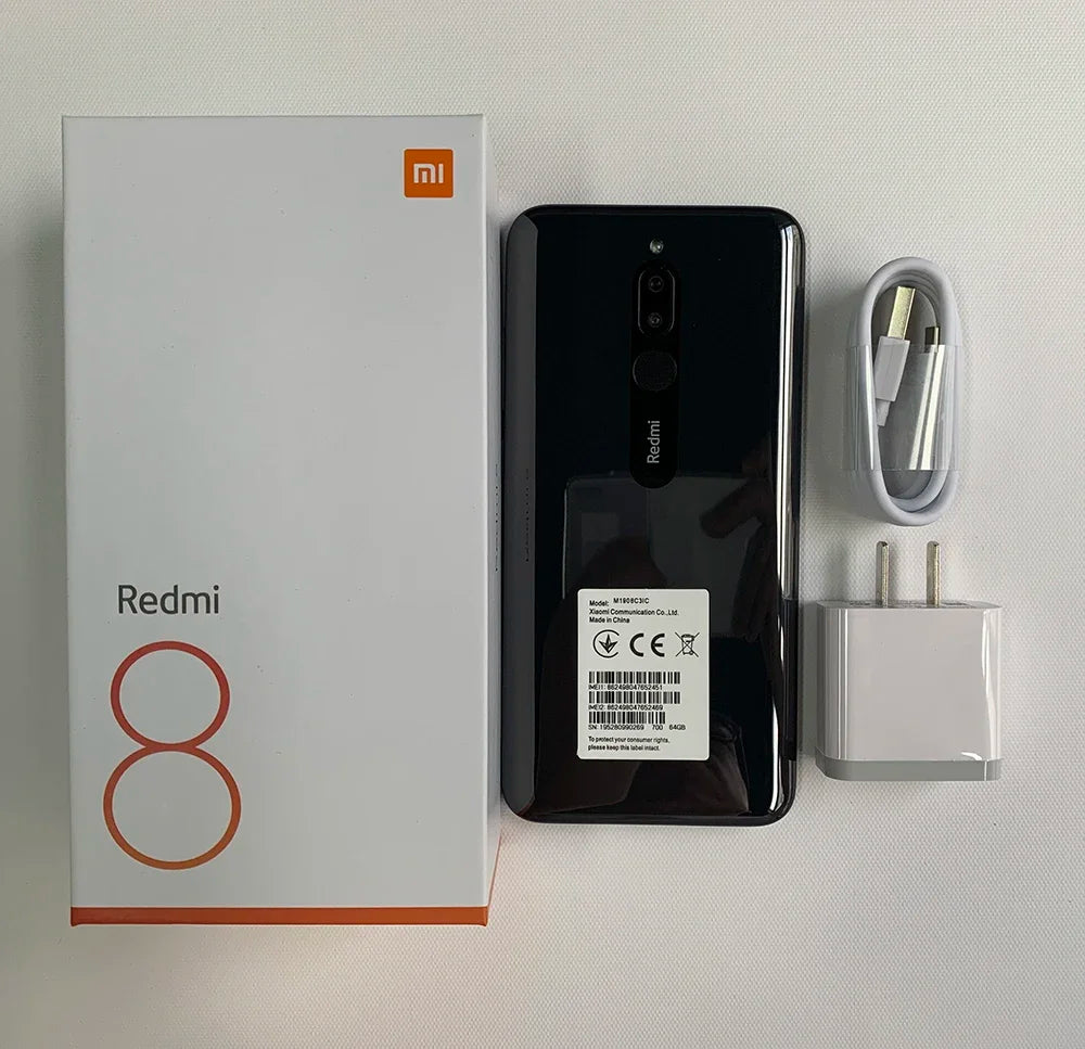 Original Xiaomi Redmi 8 4GB 64GB 4G Smartphone Dual SIM 6,22 ''12MP + 2MP + 8MP 4700 mAh Snapdragon 439 octa-core 4G LTE teléfono móvil