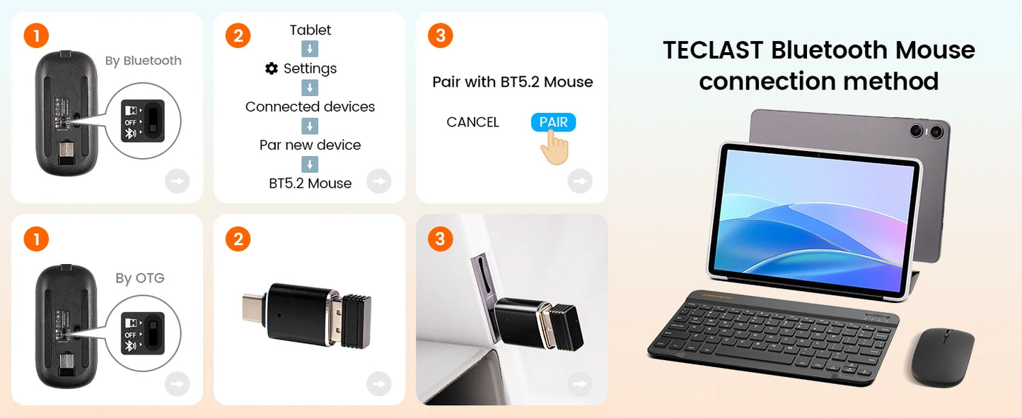 Teclast P30T Tableta, 10,1 pulgadas 1280x800, Android 14, Wi-Fi 6, Unisoc T606 Octa Núcleo, (4GB+6GB)10GB de RAM, 128GB de ROM(Soporte TF 1TB), 5MP+2MP, 6000mAh, Type C, Mali G57