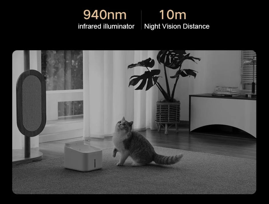 Nueva cámara inteligente xiaomiI 4 Wi-Fi de doble banda 68MP 4K HDR seguimiento AI, visión nocturna Audio bidireccional , Monitor de bebé de seguridad para el hogar CCTV CN