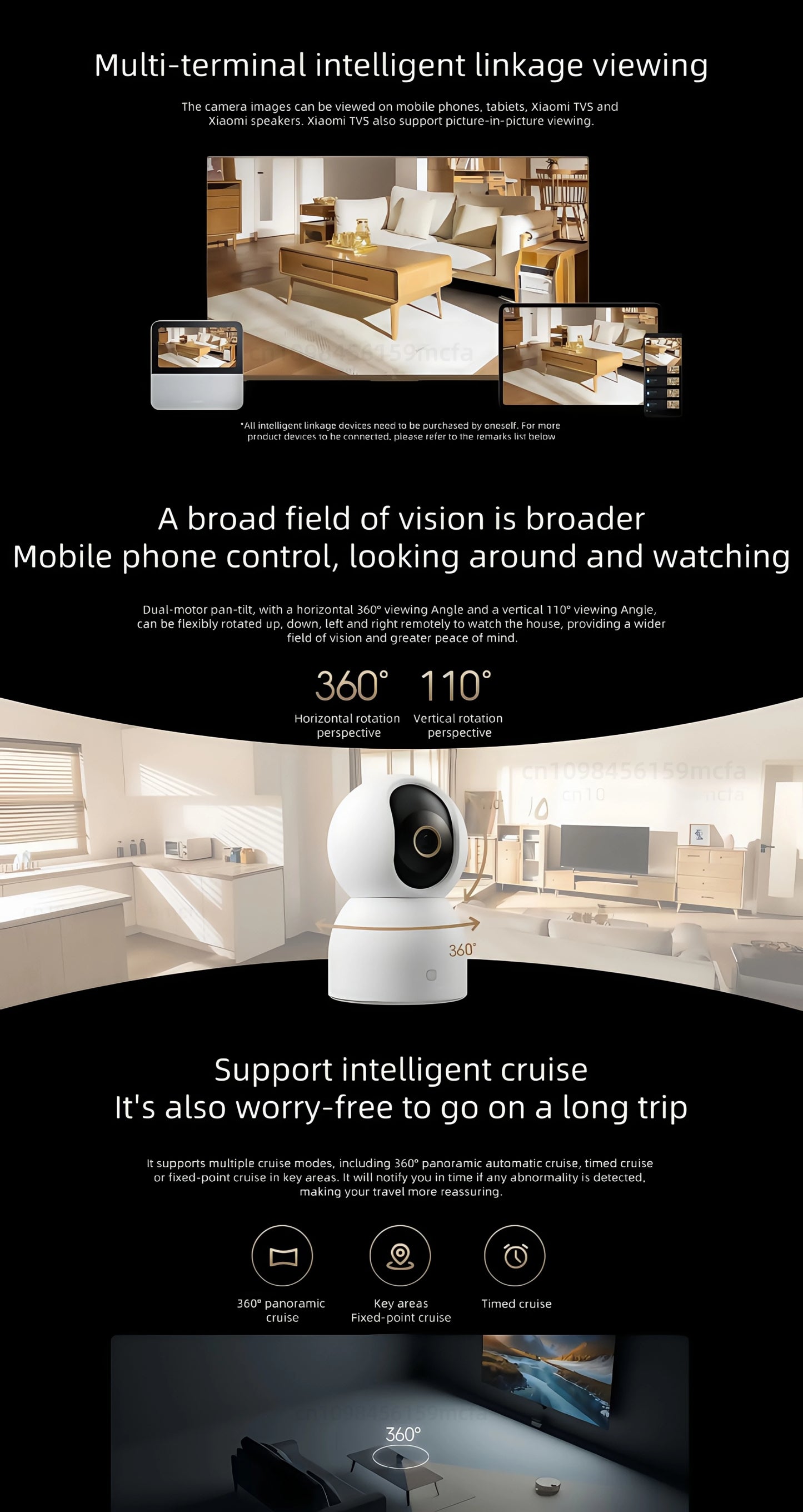 Nueva cámara inteligente Xiaomi C700 8MP 4K Ultra HD de poca luz a todo color detección de llanto de bebé cámara de vigilancia de llamada de voz bidireccional MI