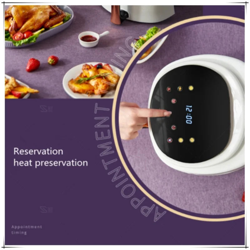Freidora de aire doméstica Freidora eléctrica inteligente Máquina de patatas fritas Freidora de aire 6L8L