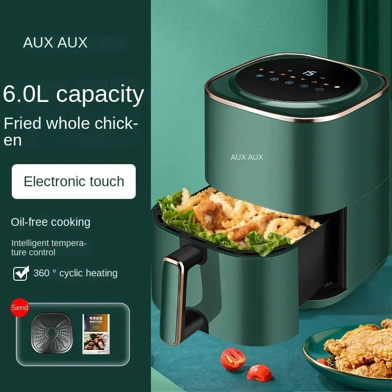 Modelo de freidora de aire AXA de 220 V: horno freidora de aire todo en uno con fritura automática inteligente, multifuncional y sin aceite C