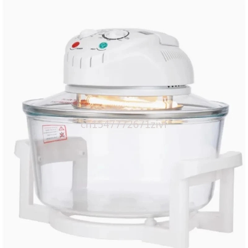 Freidora de aire de vidrio 220 voltios / 110 voltios - Tipo doméstico - Gran capacidad para hacer patatas fritas y otras alimentos fritos