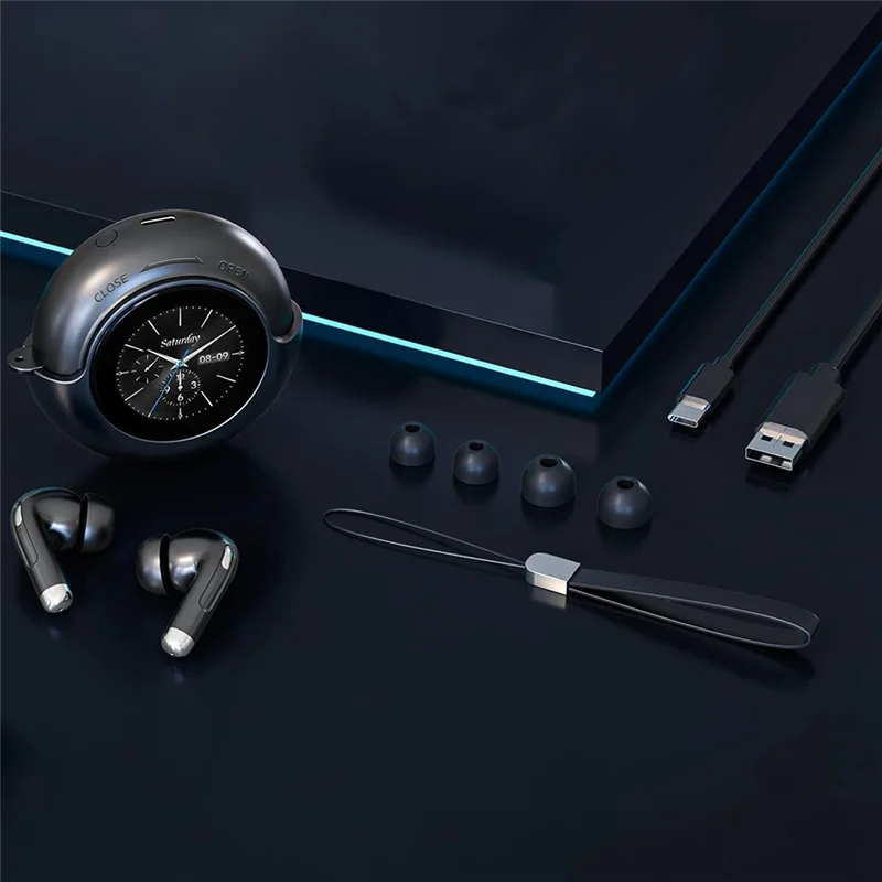 Auriculares inalámbricos AI Bluetooth con pantalla LED, auriculares con reducción de ruido impermeables IPX5 para deportes, correr ¡CALIENTE!
