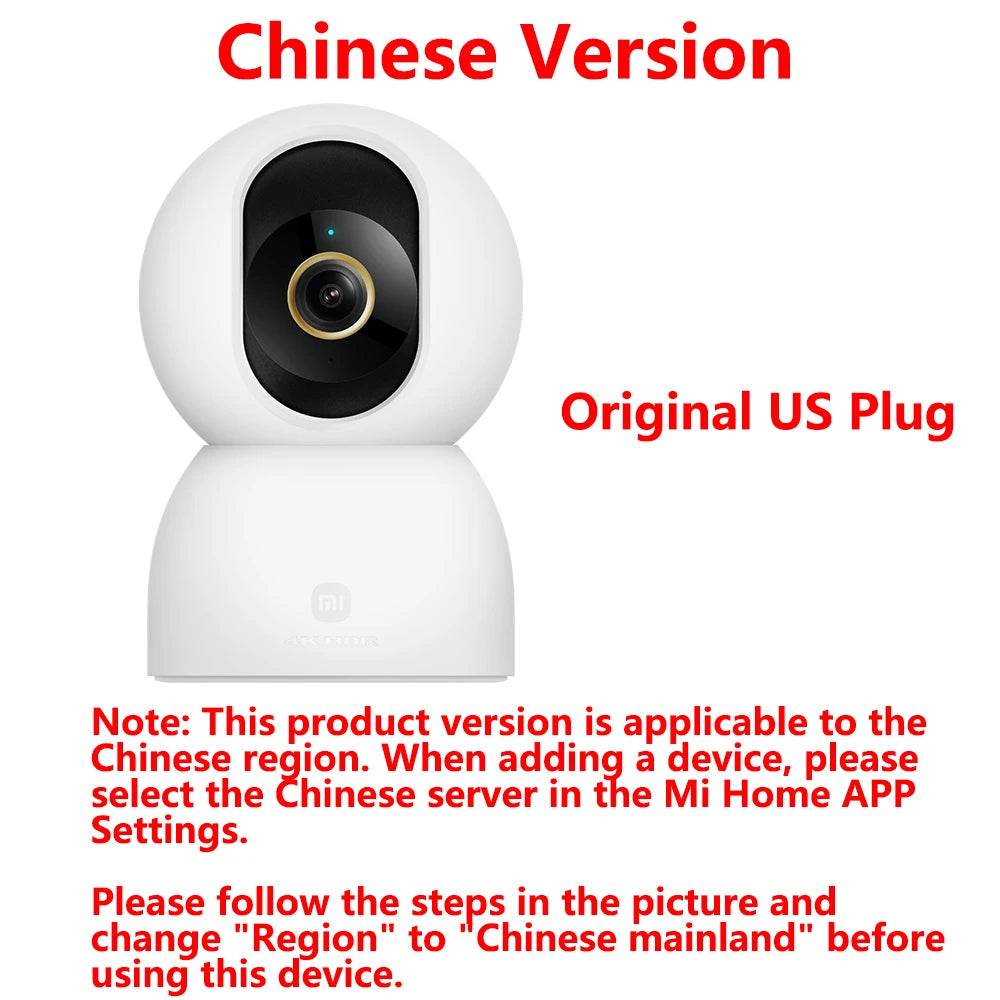 Nueva cámara inteligente xiaomiI 4 Wi-Fi de doble banda 68MP 4K HDR seguimiento AI, visión nocturna Audio bidireccional , Monitor de bebé de seguridad para el hogar CCTV CN