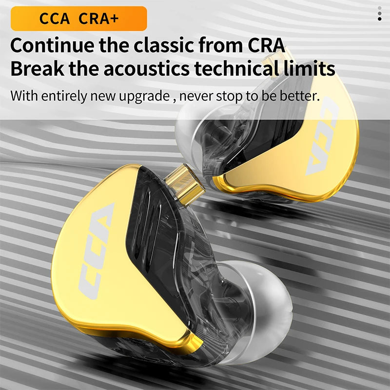 CCA-CRA+ auriculares intrauditivos con cable, cascos HiFi con Monitor, cancelación de ruido, deportivos, KZ ZEX Pro NRA