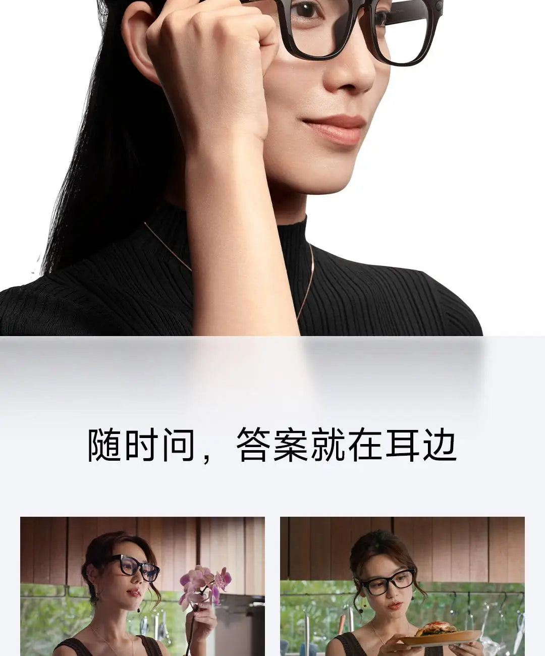 Gafas inteligentes originales Xiaomi AI, gafas fotocromáticas con cámara de acción, conectividad Bluetooth y Control por voz, regalo para primera persona
