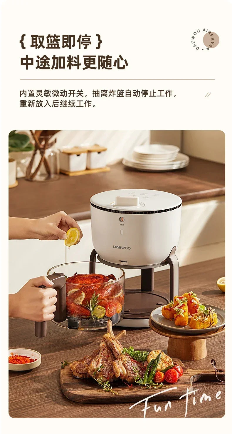 220 V Mejora tu experiencia de cocina con la freidora de aire: AM inteligente, multifuncional y conveniente
