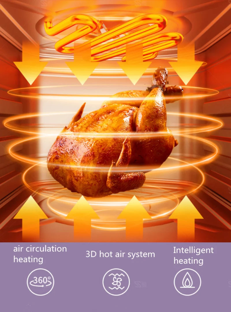 Freidora de aire doméstica 6L 8L freidora eléctrica inteligente máquina de patatas fritas freidora multifuncional