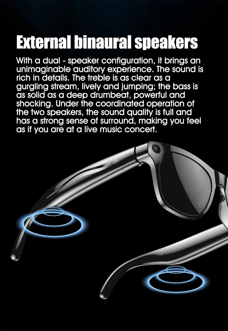Xiaomi 4K HD AI gafas inteligentes Chat GPT 100MP cámara Bluetooth llamada 260Mah batería asistente de voz Control gafas inteligentes 2025