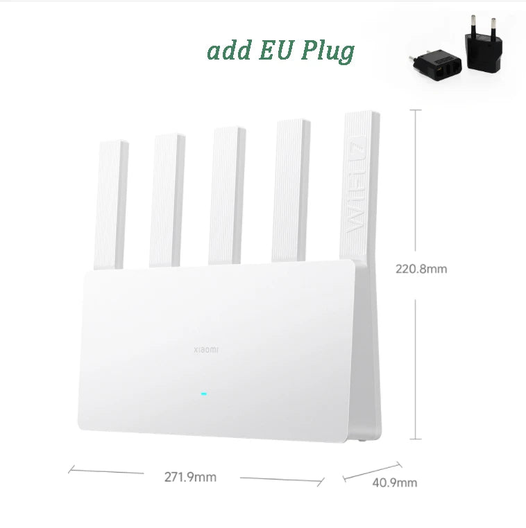 XIAOMI Router BE5000 WiFi 7 5011Mbps 2,4G/2,5GHz puerto de red 512MB de memoria acceso de banda ancha Dual protección de seguridad de red CN