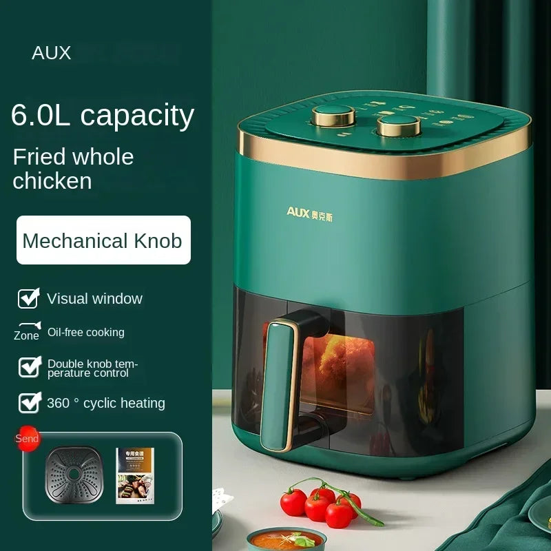 Modelo de freidora de aire AXA de 220 V: horno freidora de aire todo en uno con fritura automática inteligente, multifuncional y sin aceite C