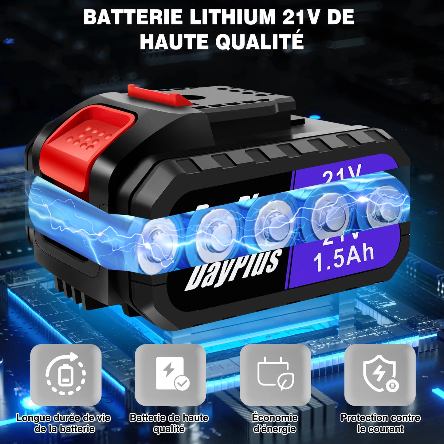 Juego de destornilladores inalámbricos 26 en 1, kit de destornillador eléctrico de torsión 25 + 1 para perforar paredes y luz LED