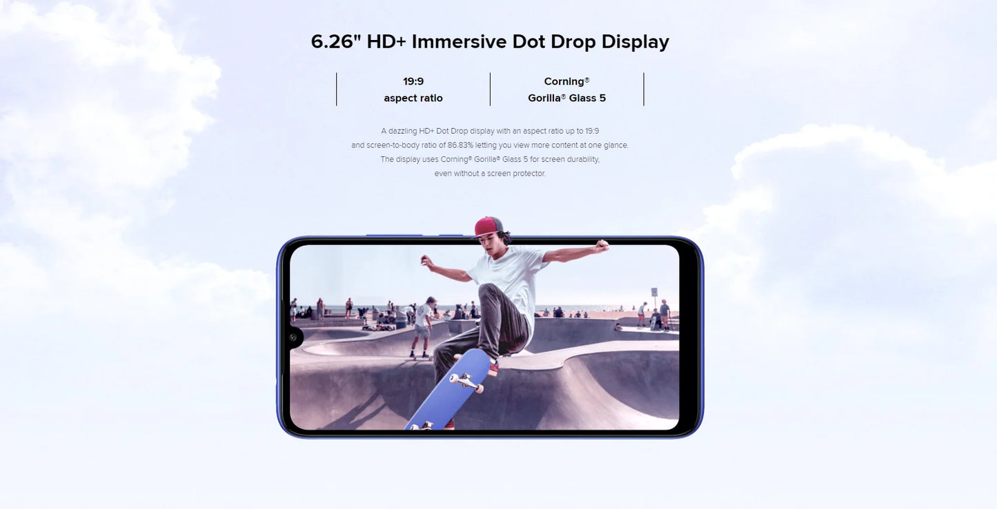 Teléfono móvil Xiaomi Redmi 7 con funda para teléfono, teléfono móvil Dual SIM Solt, teléfono móvil Android, cámara Dual, teléfono usado