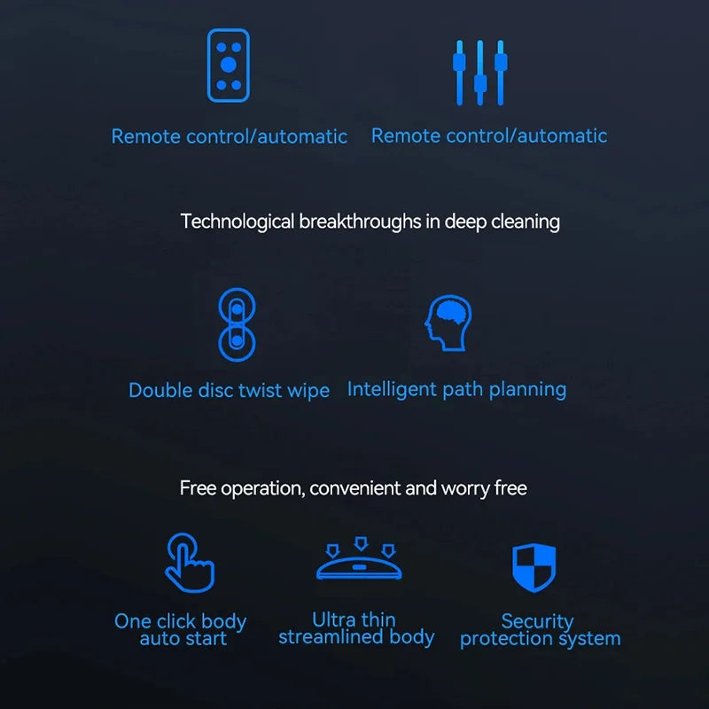 DIVEDEER-Robot de limpieza de ventanas sin pulverización de agua, máquina de limpieza con Control remoto inalámbrico de vidrio de succión inteligente anticaída